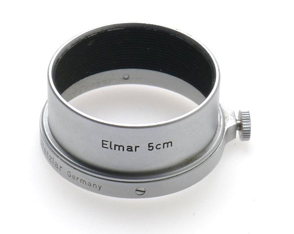 LEICA FISON BOX LEITZ ELMAR CHROME LENS HOOD SHADE RARE