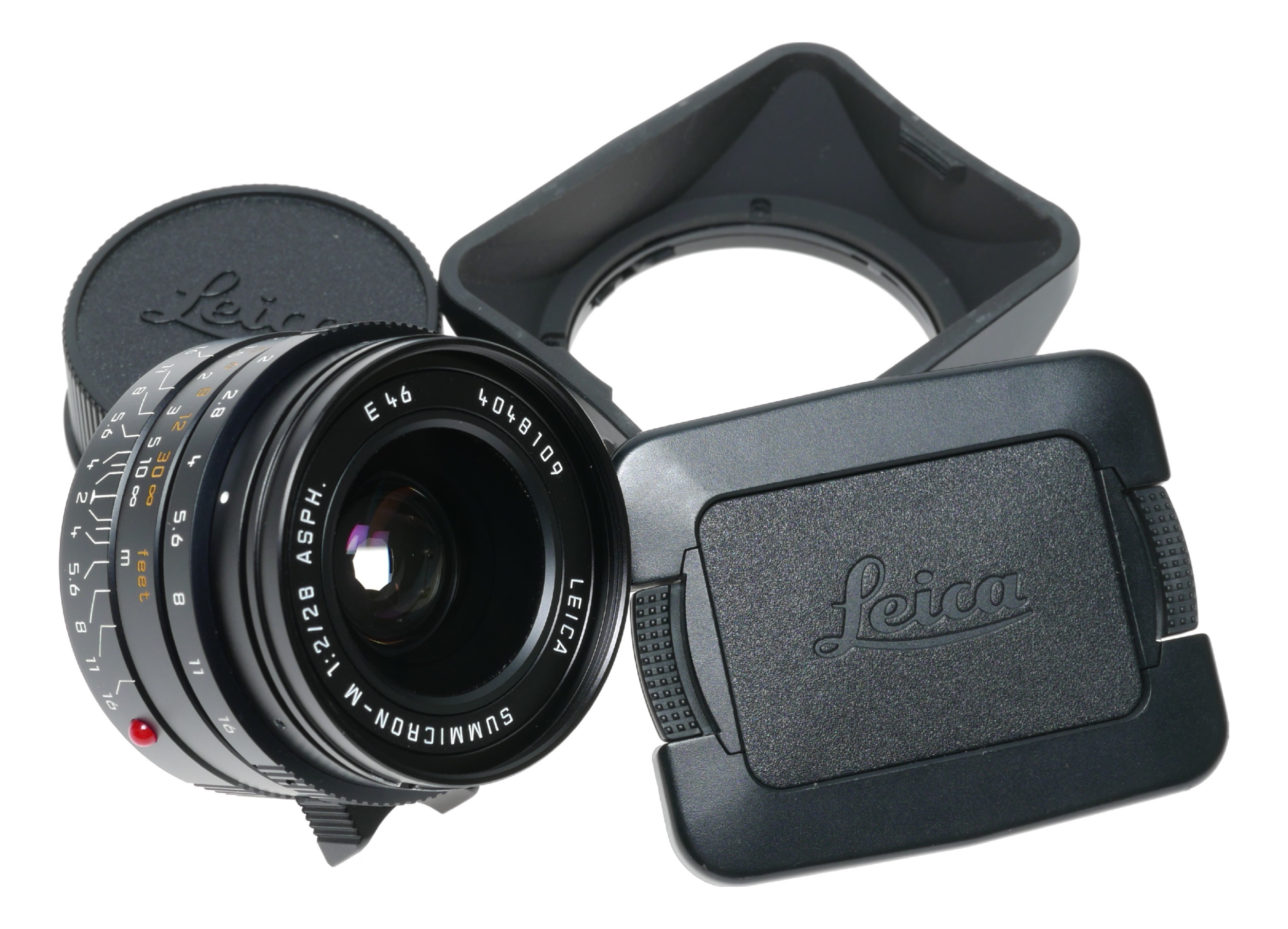 後期型 Leica Summicron-M 28mm f2 ASPH 6bit Leica Summicron-M 28 f/2 ASPH. Black 2/28mm f2 6-Bit Lens 11604