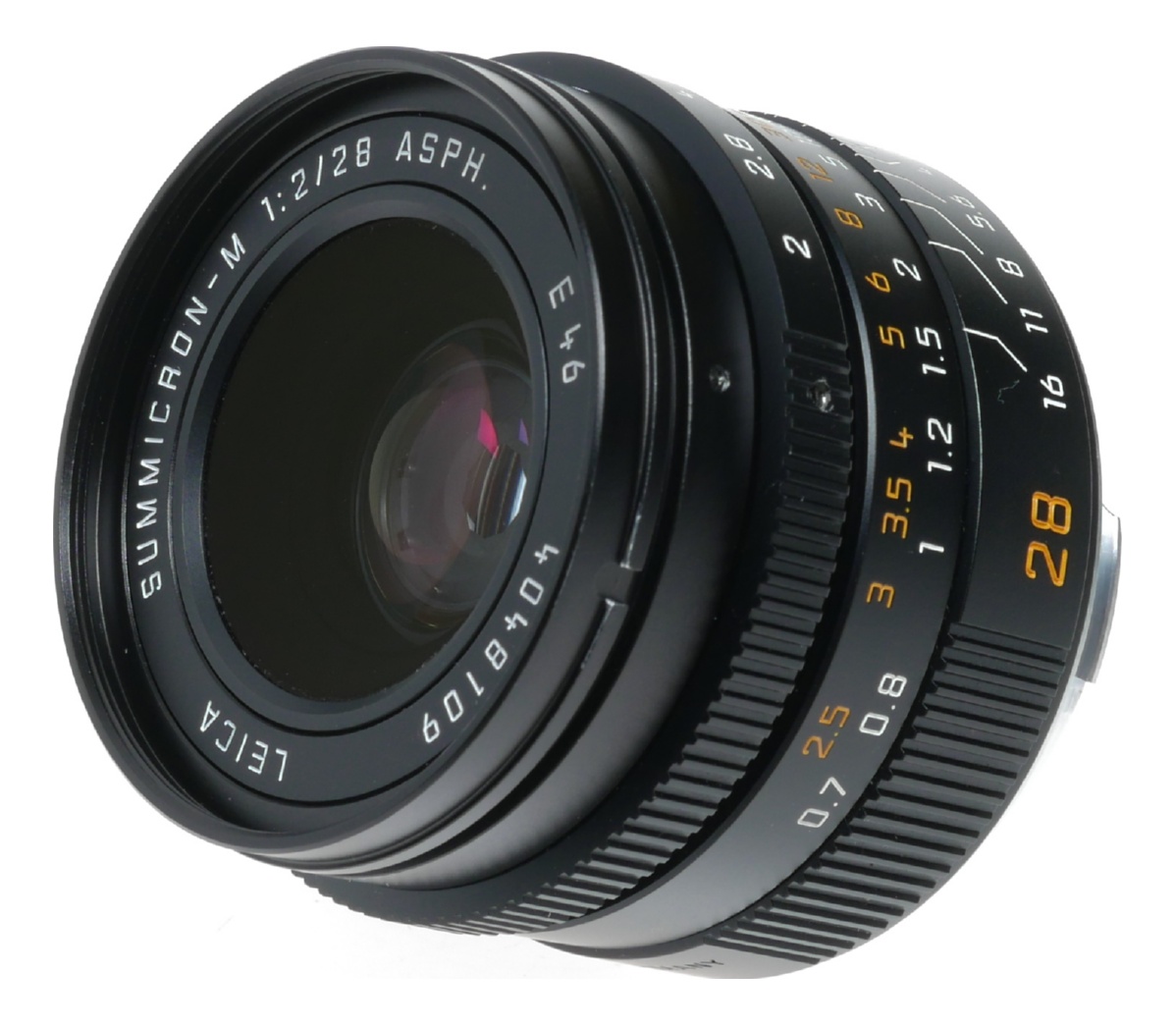 Leica Summicron-M 28 f/2 ASPH. Black 2/28mm f2 6-Bit Lens 11604