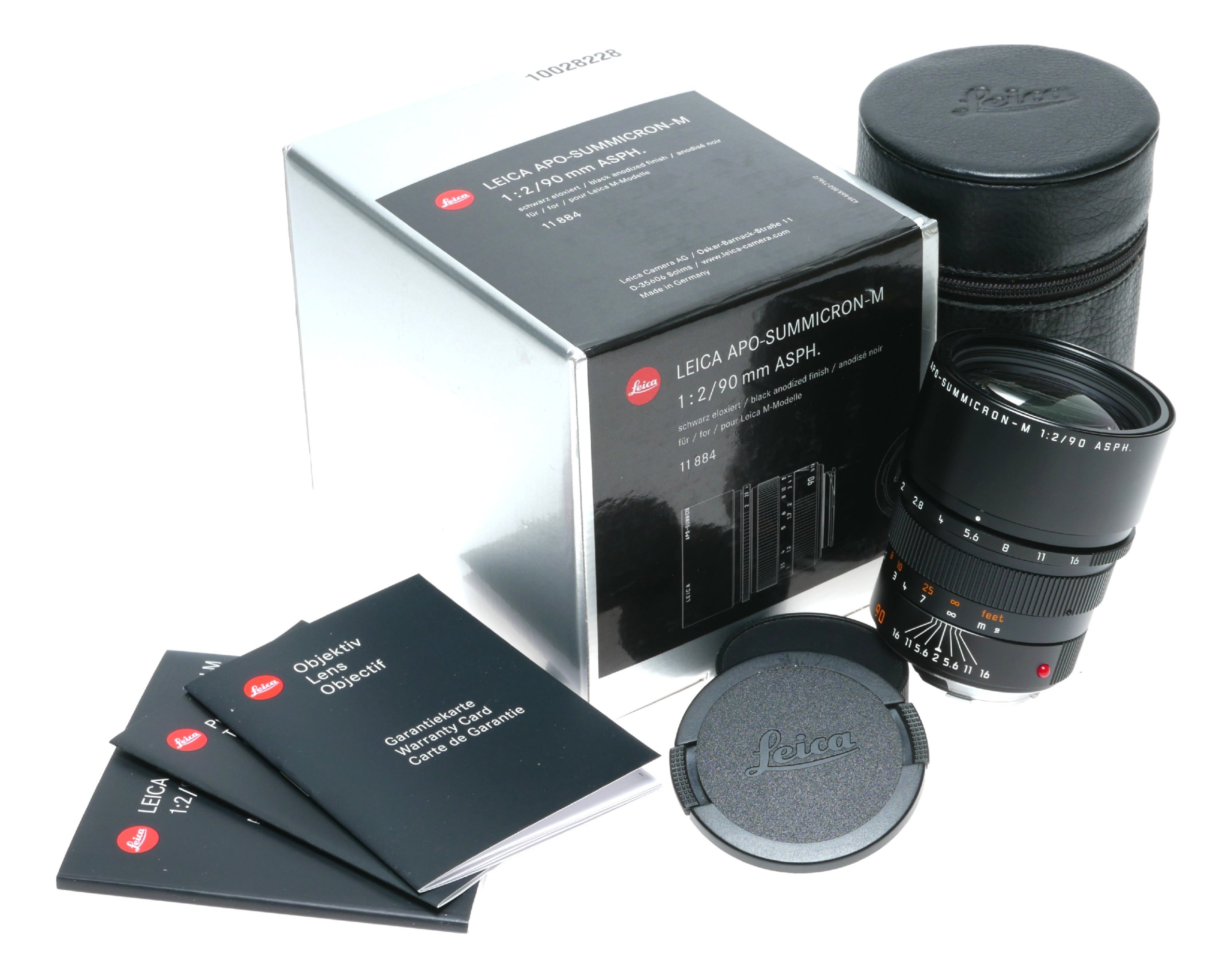 Leica Apo-Summicron-M 1:2/90mm ASPH. Box Mint 6-bit black