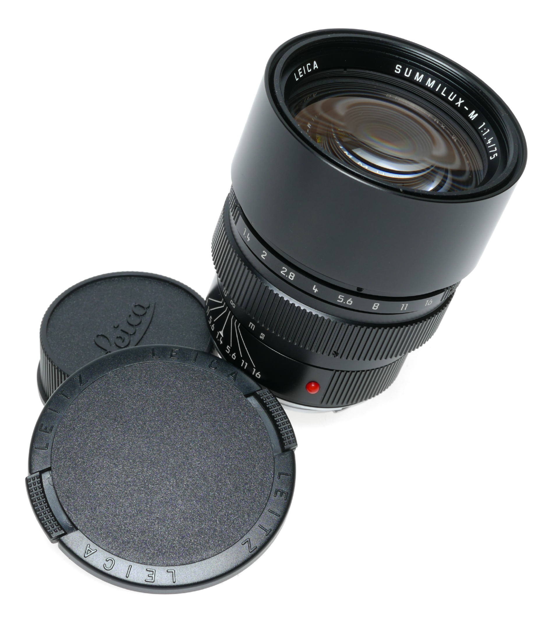 美品 ライカ Leica Summilux-M 75mm f1.4 E60 Leica Summilux-M 75mm f1.4 11815 E60 Rare 1.4/75 LNIB lens