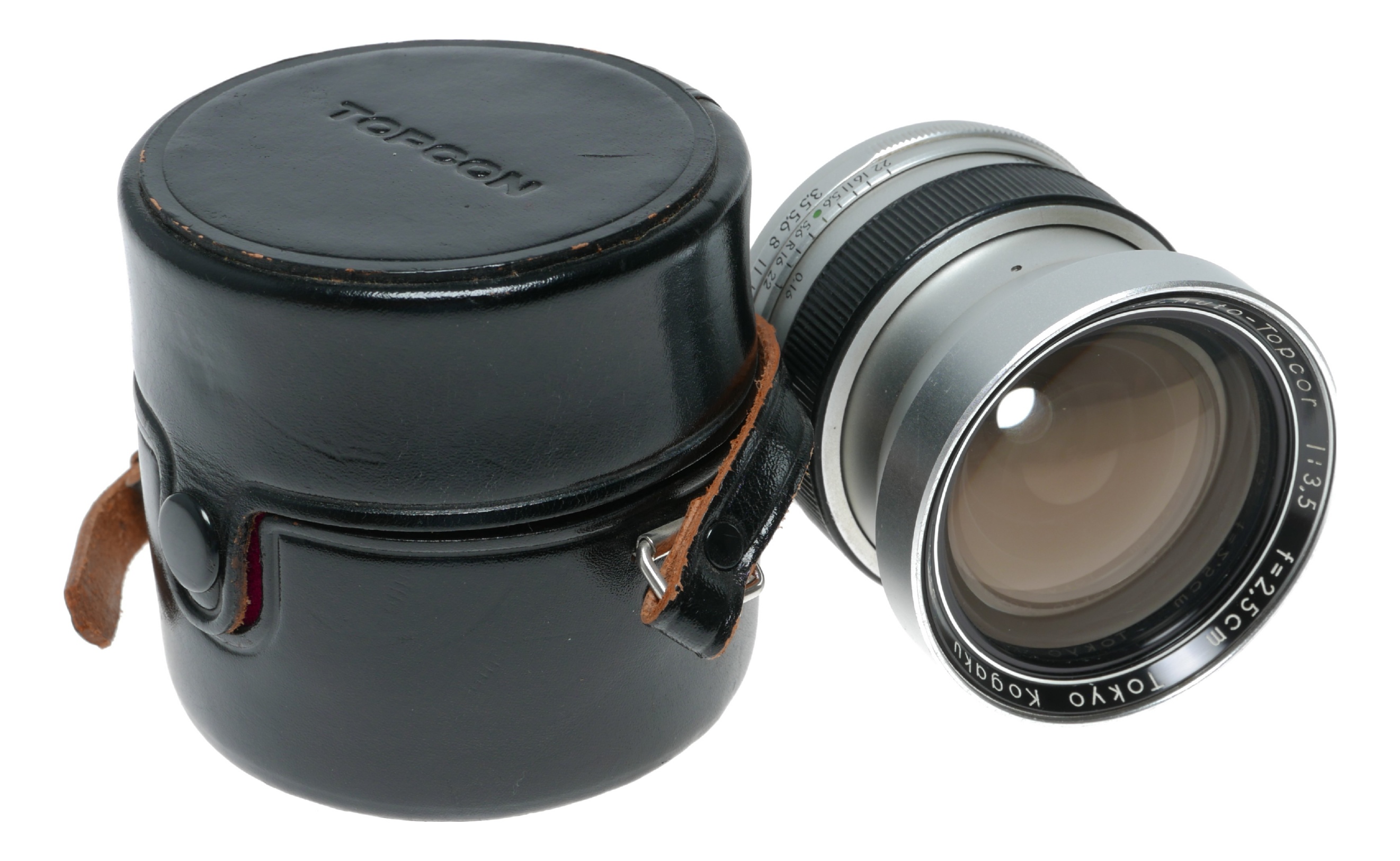 TOKYO KOGAKU レンズTOPCOR 1:3.5 f=10.5cm Vintage Topcor Tokyo Kogaku 1:3.5 F=35mm Film Camera Lens UV