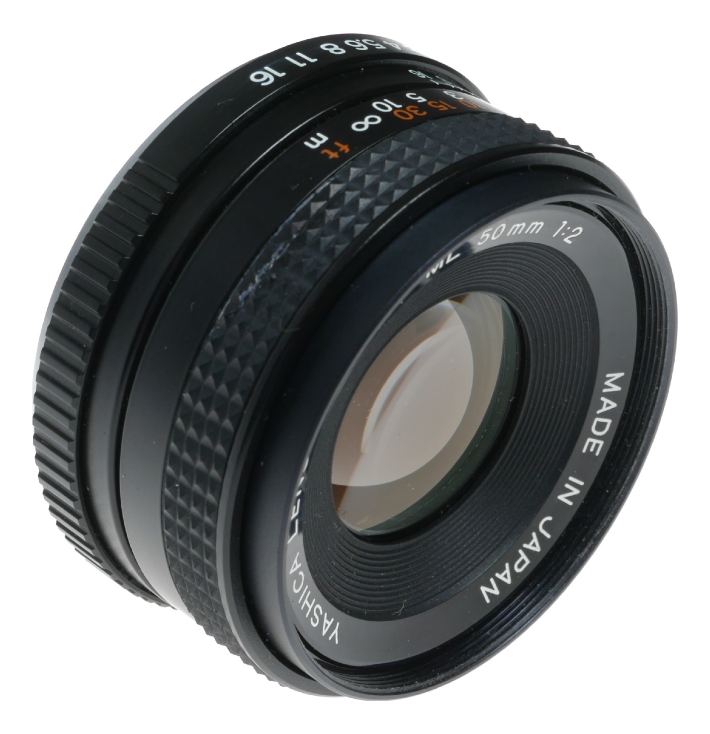 Yashica lens ML 50mm 1:2 SLR vintage lens 2/50 f/2 caps and filter