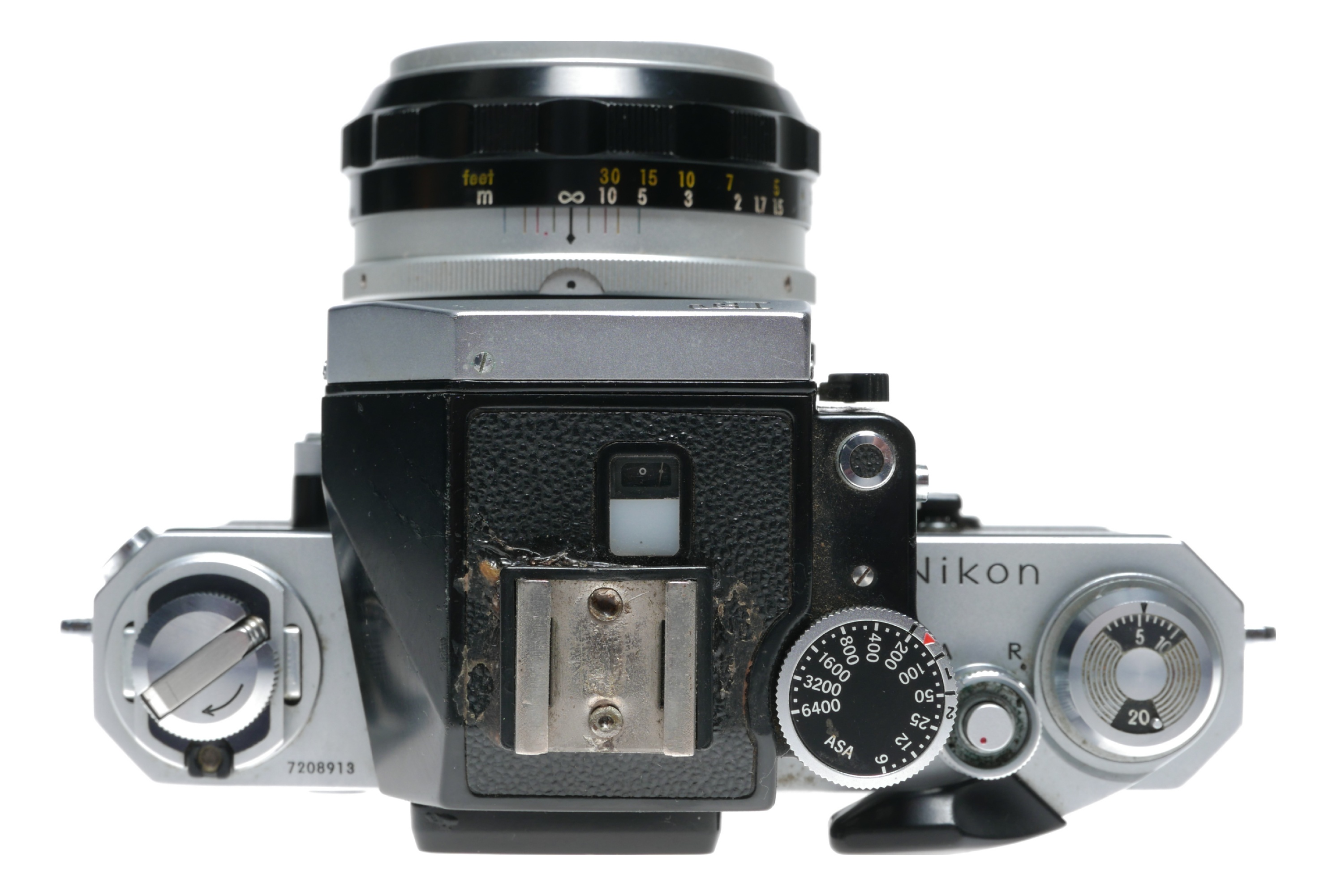 Nikon F vintage SLR film camera 35mm Nikkor-S Auto 1.4/50 lens set