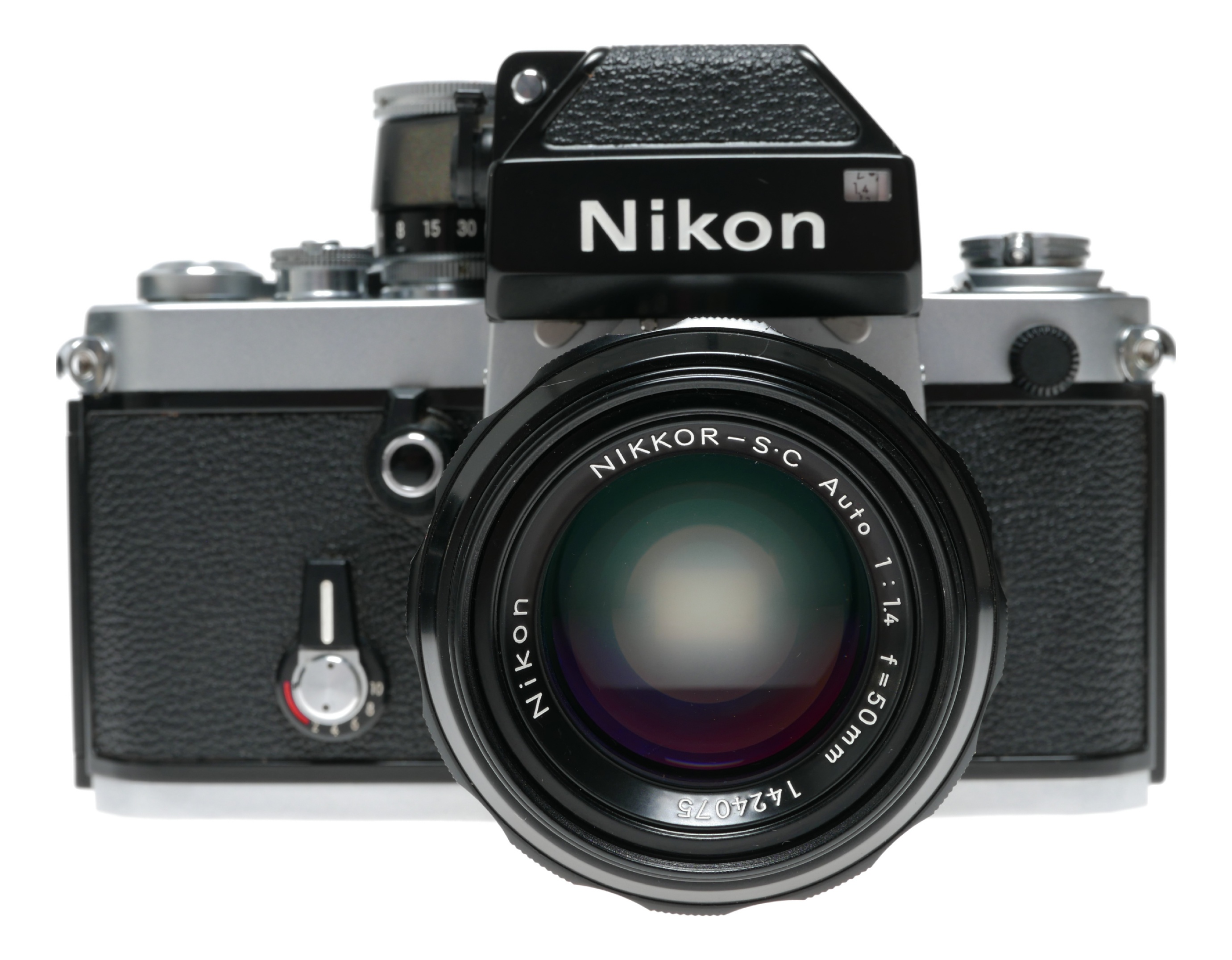 Nikon F2 SLR vintage film camera Nikkor-S.C Auto 1.4 f=50mm