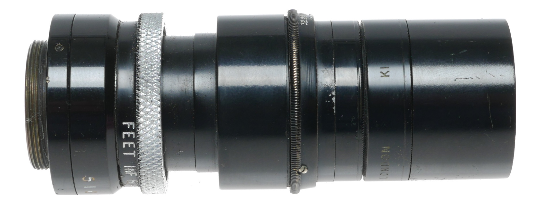 Dallmeyer 3 inch F/3.5 Telephoto K1 London C-mount vintage