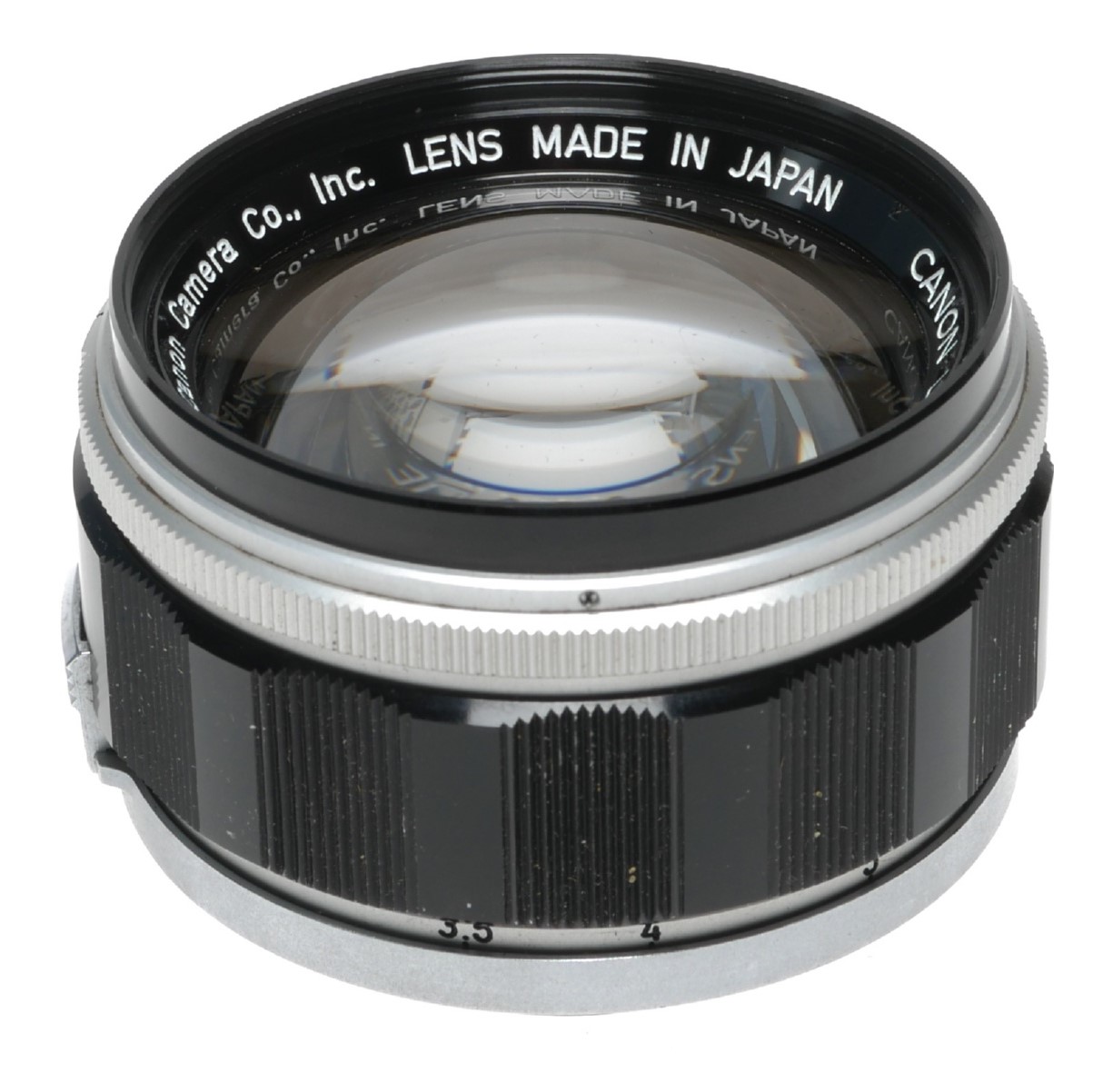 Objectif Canon 50mm F/1.2 LTM - Monture Leica M39, Mise Au Point Assistée