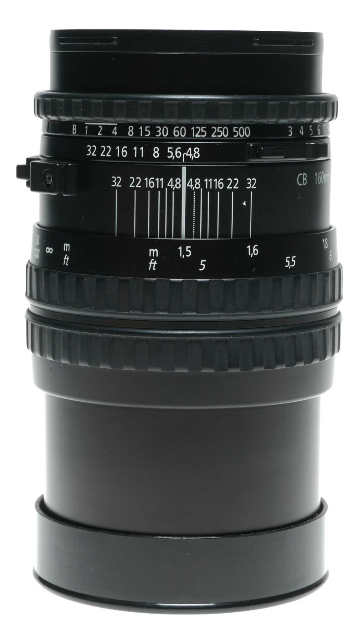 Zeiss Tessar 4.8/160 T* Hasselblad CB 160mm camera lens with caps