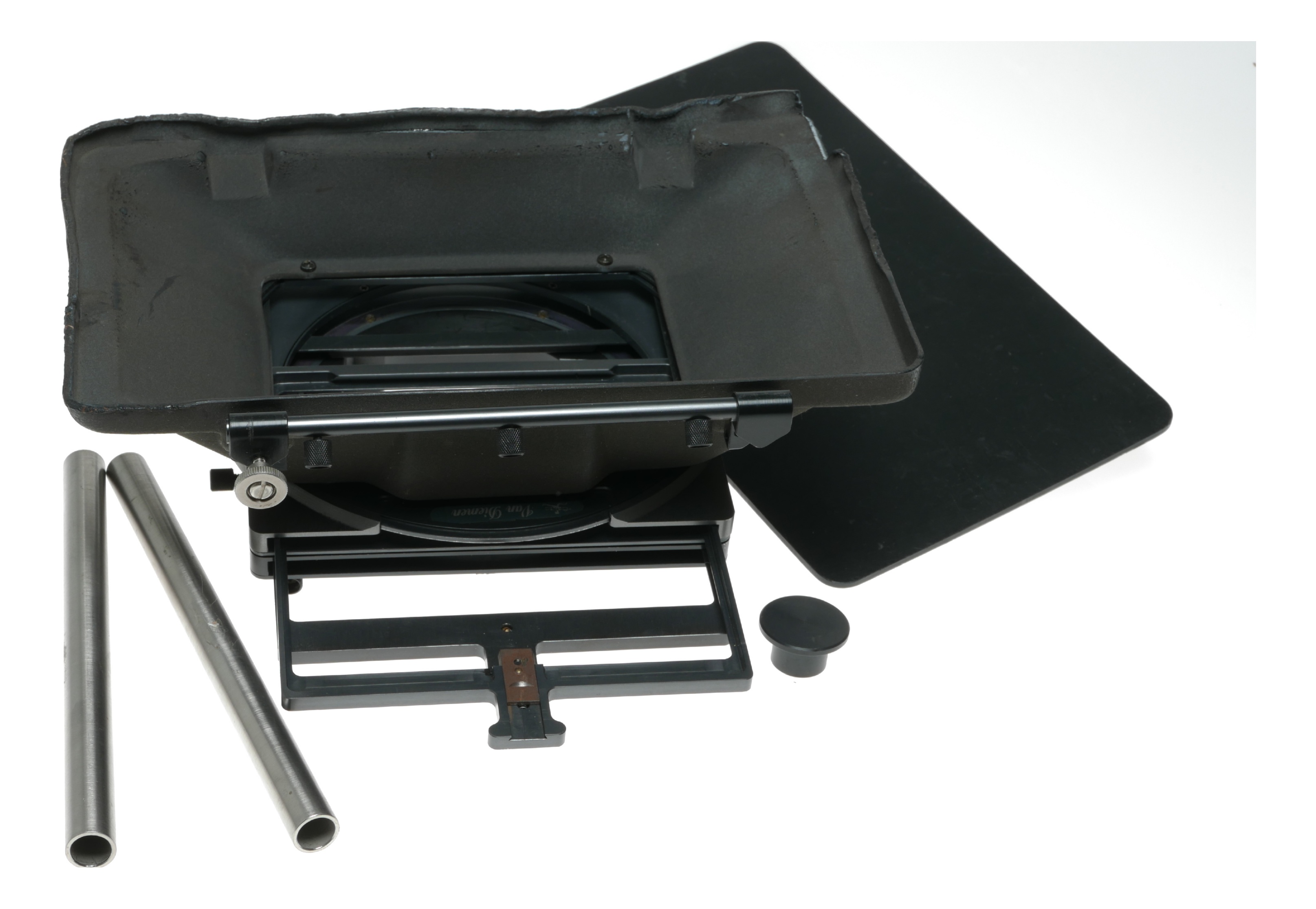 Van Diemen Arriflex Cine camera Matt Box filter holder with rails used condition