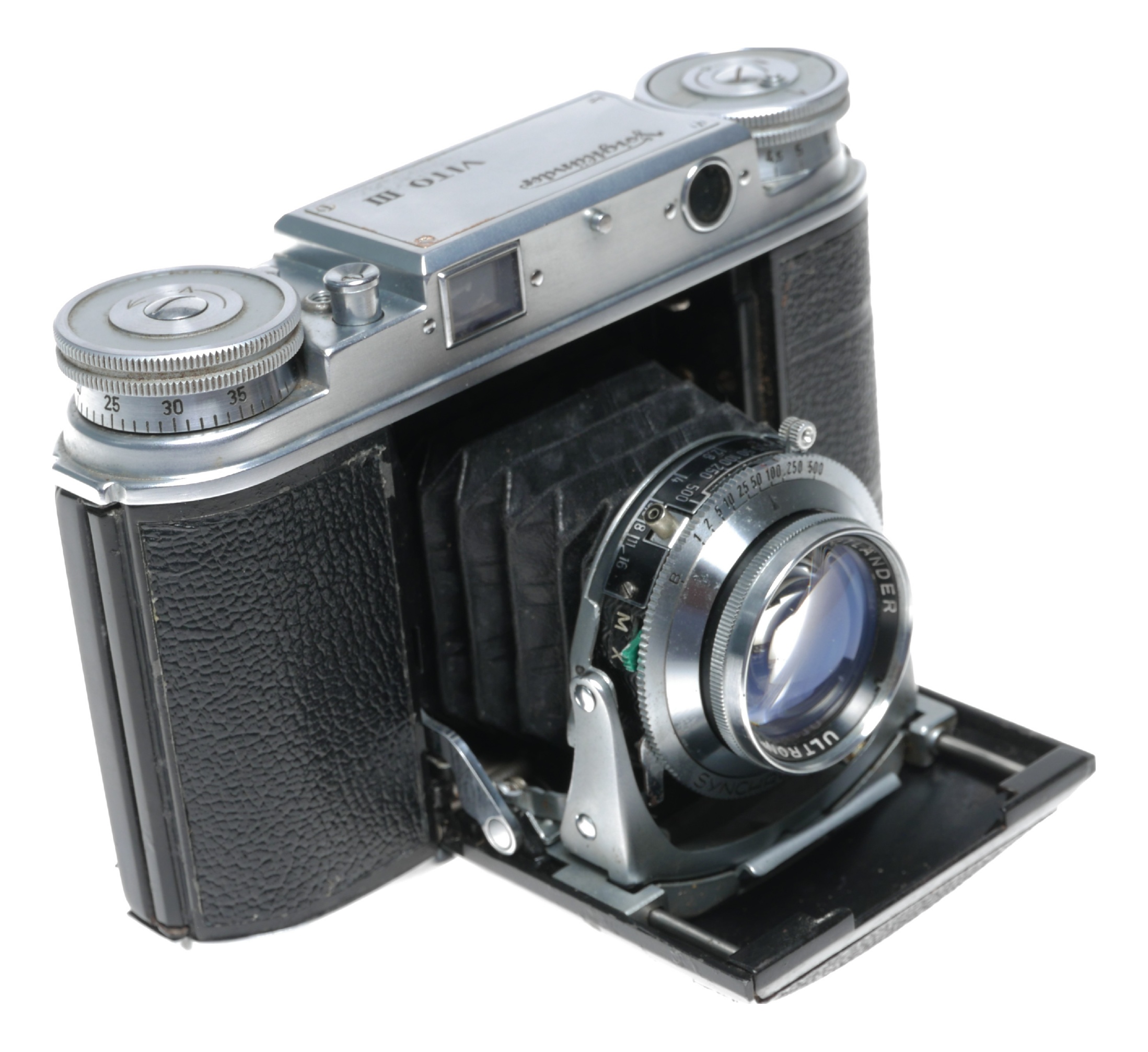 Voigtlander VITO III camera Ultron 2/50 mm Just serviced folding