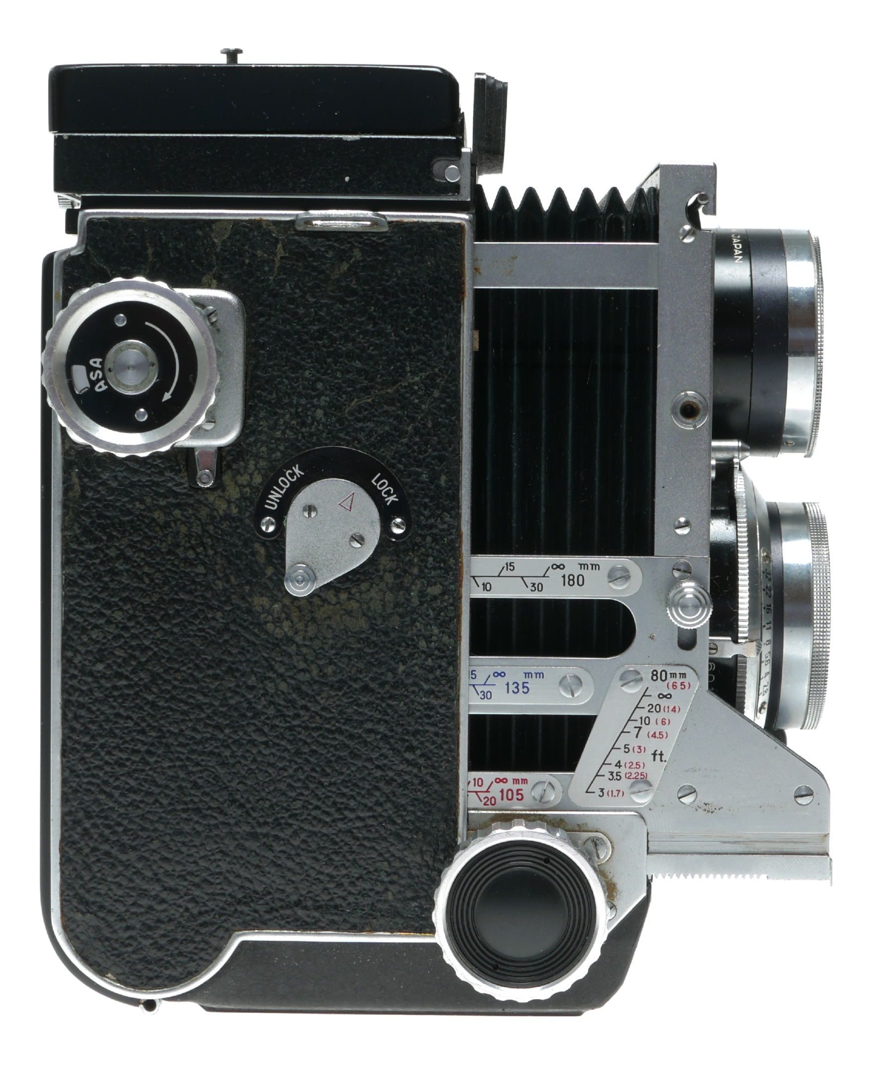 как выглядит Mamiyaflex TLR film camera Sekor 2.8/80mm lens flip up finder cased фото