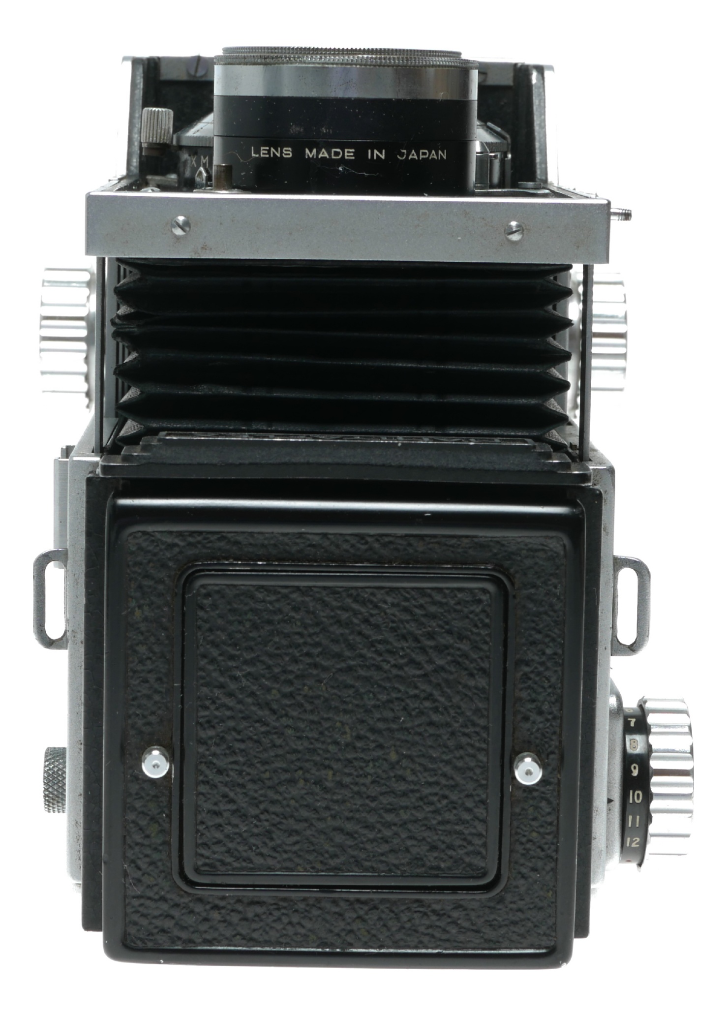 как выглядит Mamiyaflex TLR film camera Sekor 2.8/80mm lens flip up finder cased фото