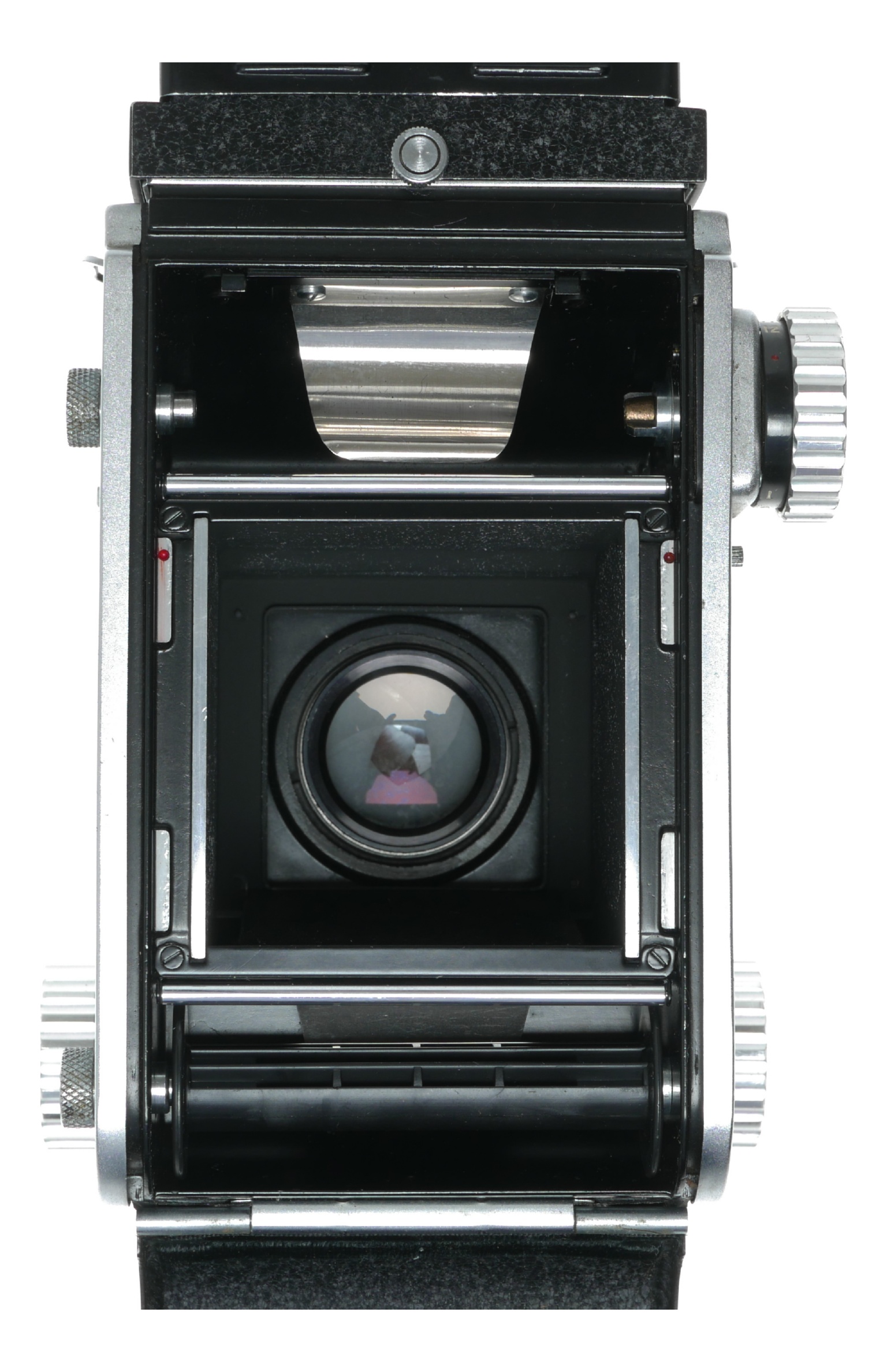 как выглядит Mamiyaflex TLR film camera Sekor 2.8/80mm lens flip up finder cased фото