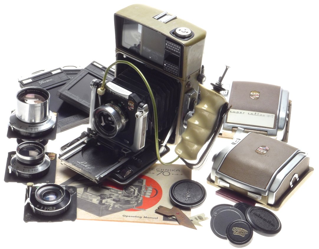 Linhof 69/6X9カメラ用スクリーン 明かりを増す Linhof Technika 70 V 6X9 camera with 6X7 back and 80mm F2.8