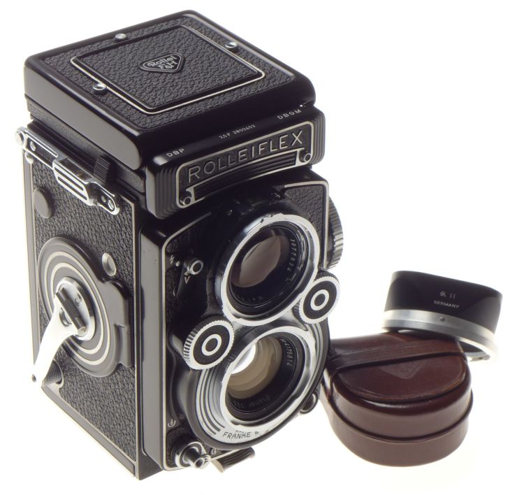 TLR Rolleiflex 3,5F Zeiss Planar 3.5/75mm coated lens 120 film