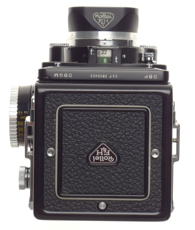 TLR Rolleiflex 3,5F Zeiss Planar 3.5/75mm coated lens 120 film