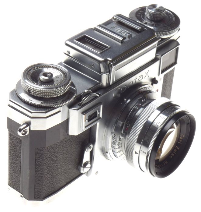 ZEISS IKON CONTAX Ⅲa Sonnar 50ｍｍ F1. NEAR MINT-] Zeiss Ikon Contax IIIa Film Camera Sonnar 50mm