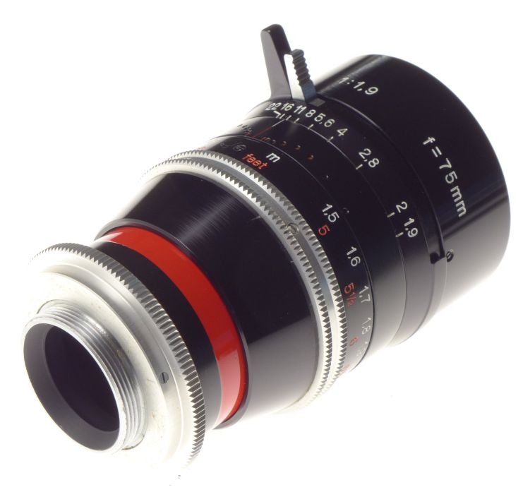 SUPERB BOLEX H16 RX MACRO-SWITAR Pre-set 1.9 f=75mm CAPS HOOD 1.9