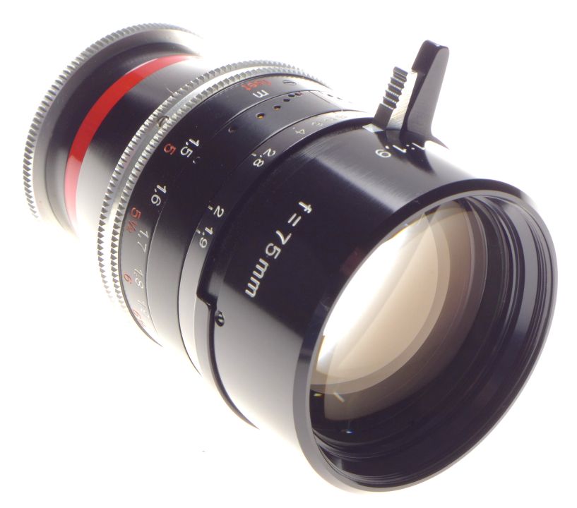 SUPERB BOLEX H16 RX MACRO-SWITAR Pre-set 1.9 f=75mm CAPS HOOD 1.9