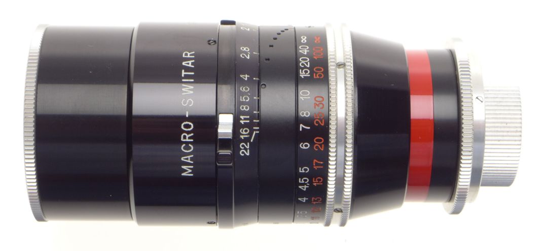 SUPERB BOLEX H16 RX MACRO-SWITAR Pre-set 1.9 f=75mm CAPS HOOD 1.9