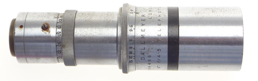 DALLMEYER 6 f4.5 Telephoto vintage steel C mount lens 1:4.5/150mm