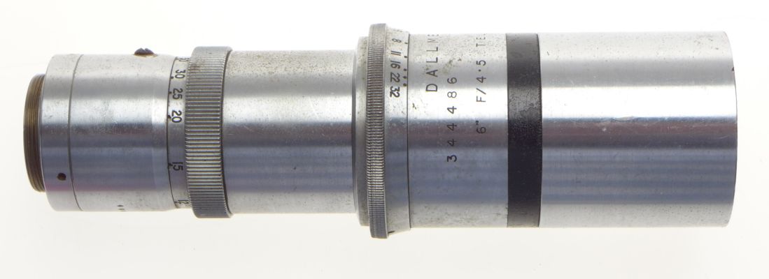 DALLMEYER 6 f4.5 Telephoto vintage steel C mount lens 1:4.5/150mm