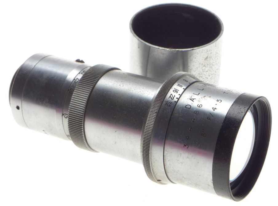 DALLMEYER 6 f4.5 Telephoto vintage steel C mount lens 1:4.5/150mm