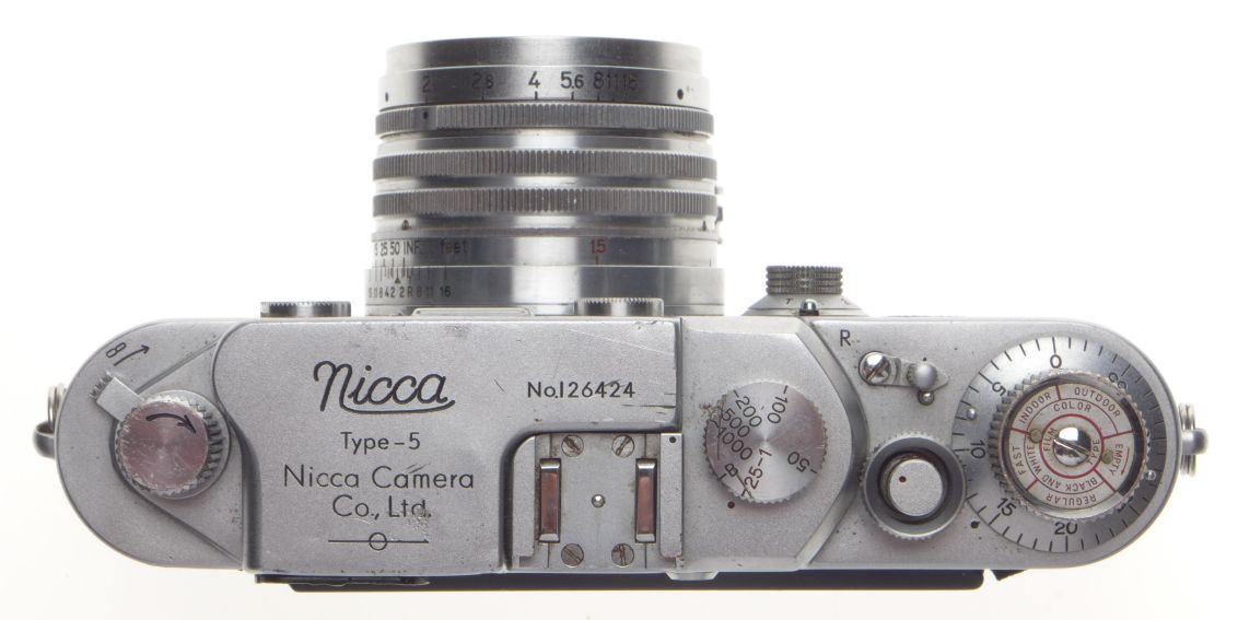 Nicca Type-5 NIKKOR-H・C nikon NICCA Type-5 rangefinder camera Nikkor-H.O 1:2 f=5cm Nippon Kogaku